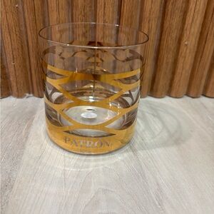 Patron Gold Striped Glass